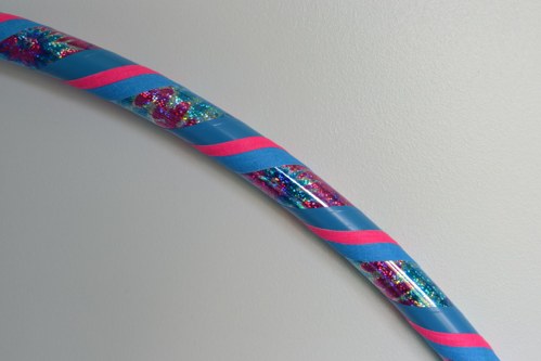 Obruč na hooping modro-růžová 95 cm — foto 2