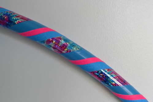 Obruč na hooping modro-růžová 95 cm — foto 3