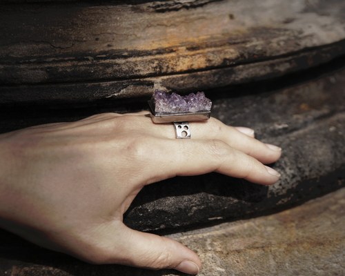 Nerezový prsten....." Violet shoe " — foto 2