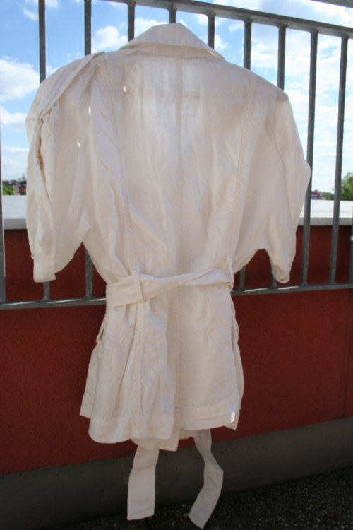 SLEVA! Vintage top / sáčko Max Mara, len, vel.40 — foto 4