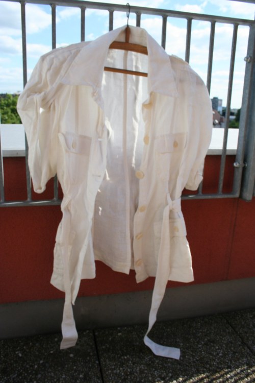 SLEVA! Vintage top / sáčko Max Mara, len, vel.40 — foto 5