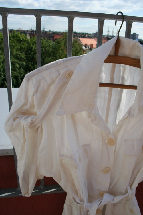 SLEVA! Vintage top / sáčko Max Mara, len, vel.40 — foto 6