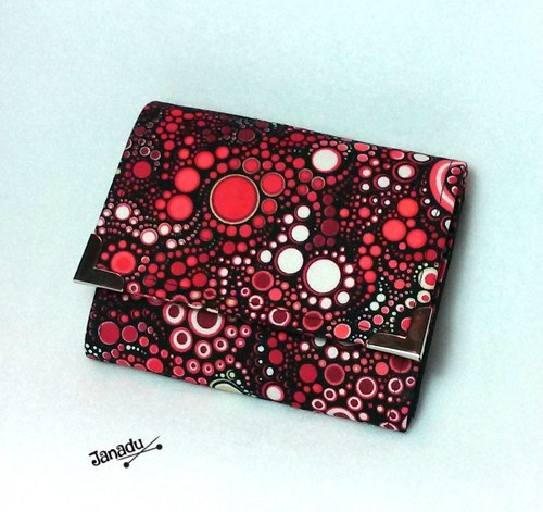 Peněženka bublinková do červena 13,5 x 11 cm — foto 2