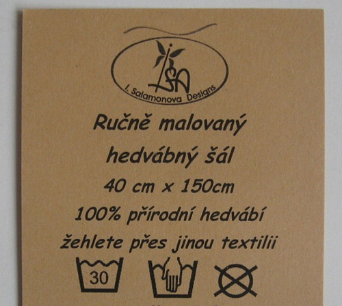 Hedvábná šála, Letní kytičky — foto 5