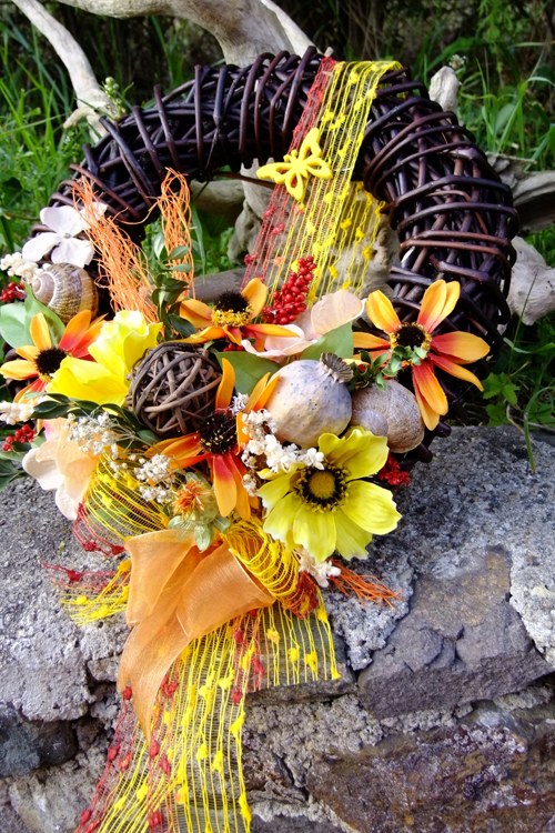 Věnec letní - zářivé rudbeckie — foto 2