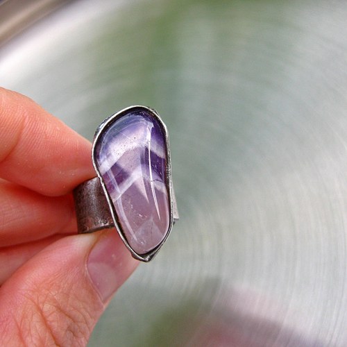 Violet - prsten s ametystem — foto 3