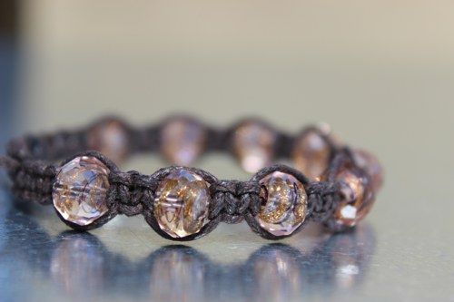 Náramek macramé/shamballa — foto 2