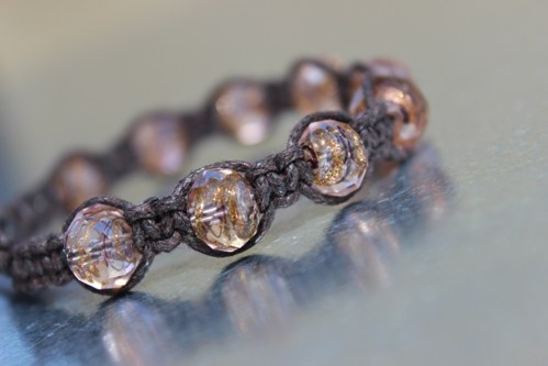 Náramek macramé/shamballa — foto 3