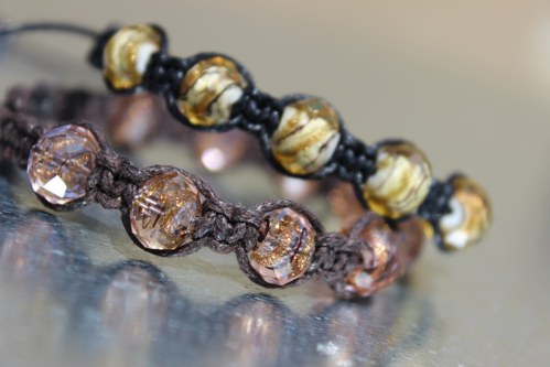 Náramek macramé/shamballa — foto 4