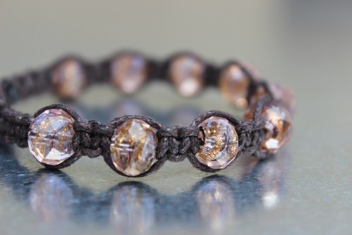 Náramek macramé/shamballa — foto 6