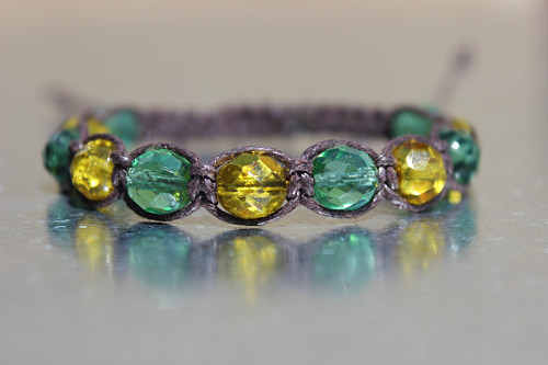 Autumn.. Náramek makramé / shamballa — foto 4