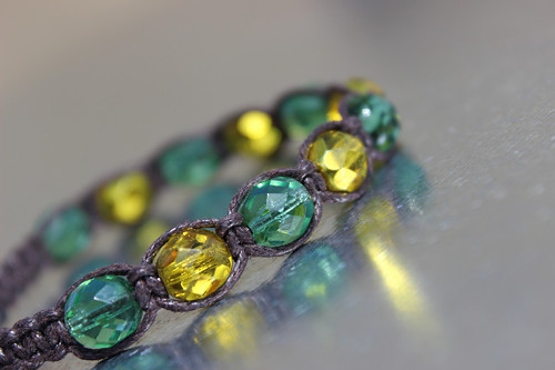 Autumn.. Náramek makramé / shamballa — foto 2