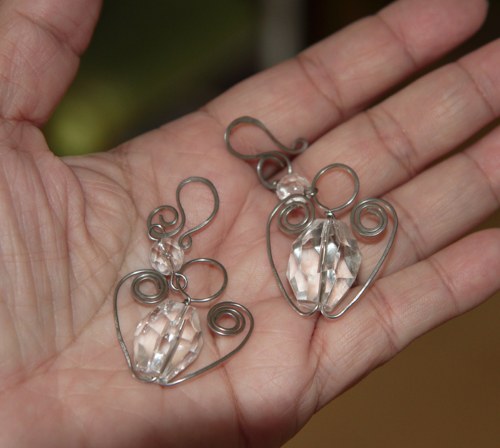 Anděl - srdce z křišťálu - amulet — foto 4