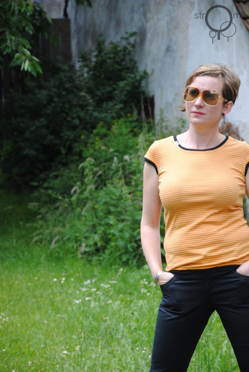 Pruhovaná oranžáda, vel. L — foto 3