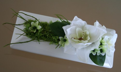 Aranžmá s amarylisem a orchidejemi — foto 4