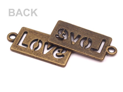 Přívěsek 11x23 mm Love — foto 2
