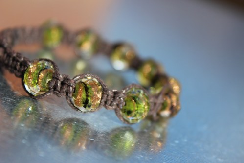Náramek macramé/shamballa — foto 2