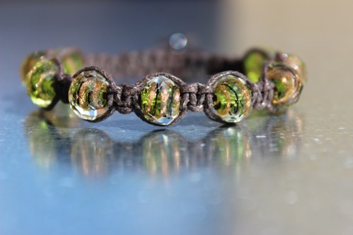 Náramek macramé/shamballa — foto 3