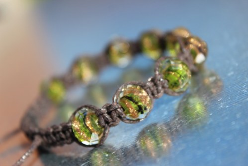 Náramek macramé/shamballa — foto 4
