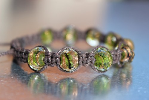 Náramek macramé/shamballa — foto 5