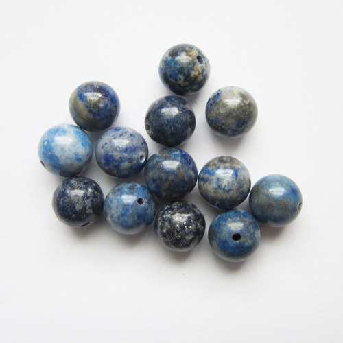 Lapis lazuli vrtané korálky — foto 2