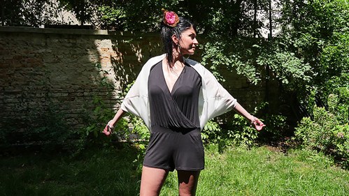 Cardiganová stóla bílá — foto 2