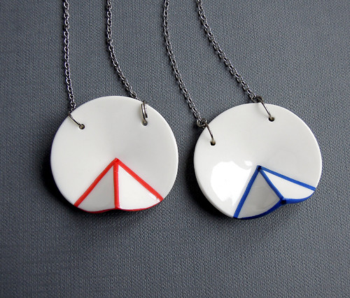 Porcelánový přívěsek "Geometric" — foto 5