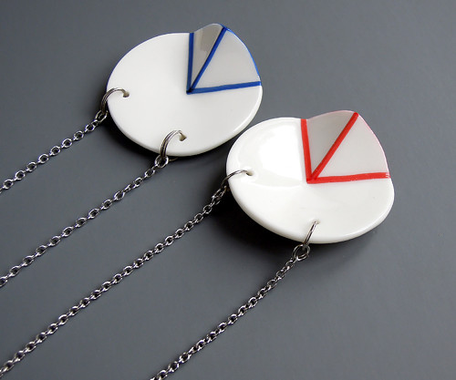 Porcelánový přívěsek "Geometric" — foto 4