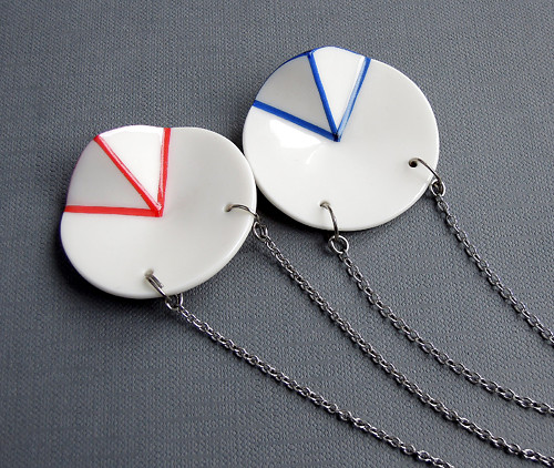 Porcelánový přívěsek "Geometric" — foto 6