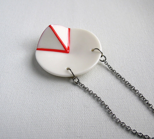 Porcelánový přívěsek "Geometric" — foto 2
