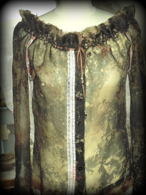 Halenka z hedvábné organzy — foto 2