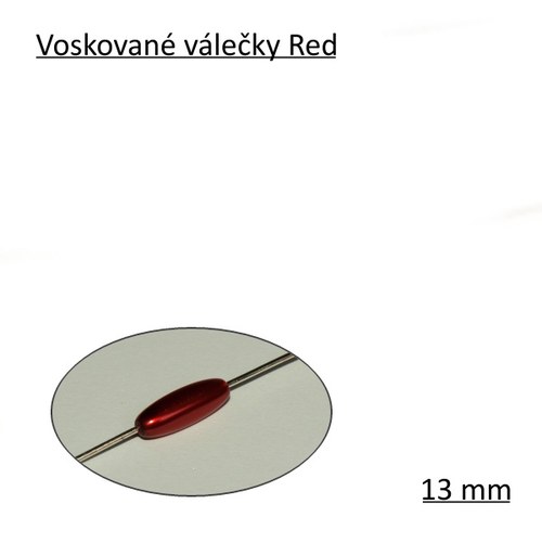 Voskované válečky 13 mm, Red, 10ks — foto 2