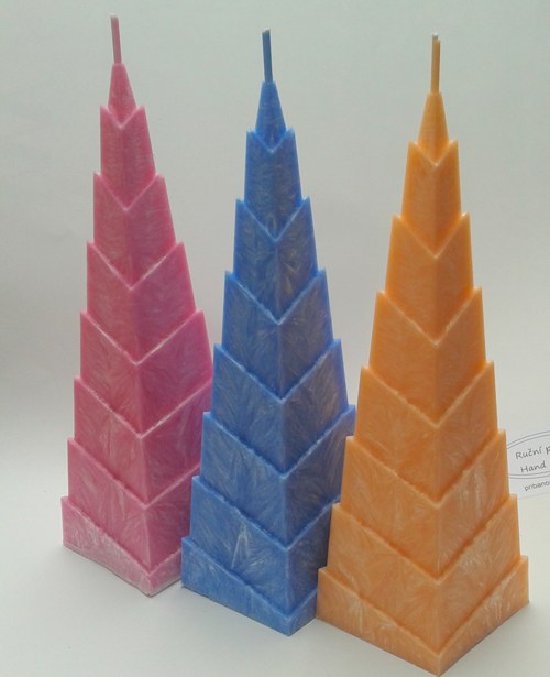 Svíčka z palmového vosku - Pyramida — foto 2