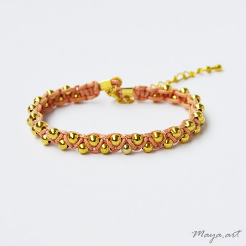 Oranžový náramek "MACRAME BRACELET" — foto 2
