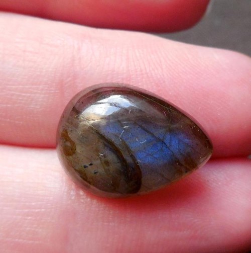 Labradorit - kabošon (18 x 13 x 6 mm) — foto 5