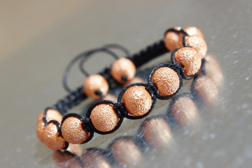Náramek macramé/shamballa — foto 2