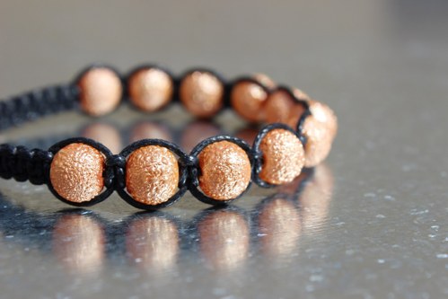 Náramek macramé/shamballa — foto 3