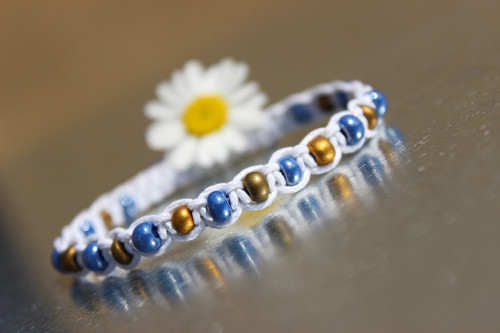 Náramek makramé/shamballa — foto 6