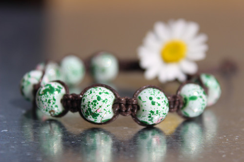 Náramek makramé/shamballa — foto 6