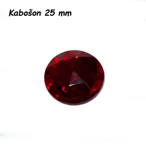 Kabošon Preciosa - Red 25 mm — foto 2