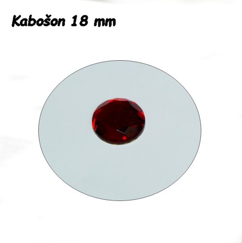 Kabošon Preciosa - Red 18 mm — foto 2