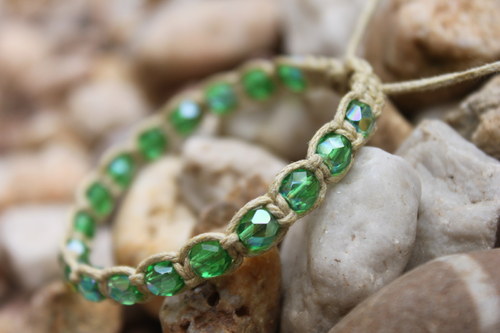 Náramek macramé/shamballa.. — foto 2