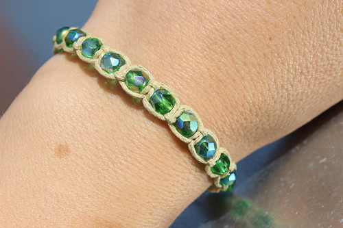 Náramek macramé/shamballa.. — foto 4
