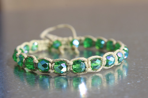 Náramek macramé/shamballa.. — foto 3