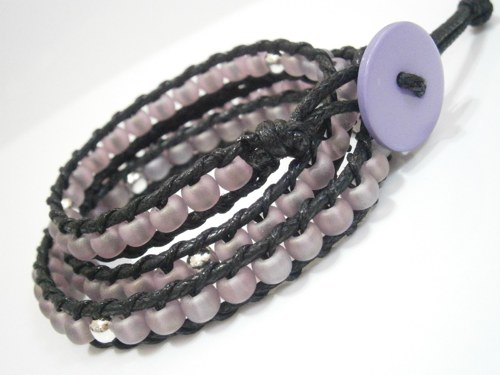 Fialový náramek (Wrap Bracelet) — foto 4