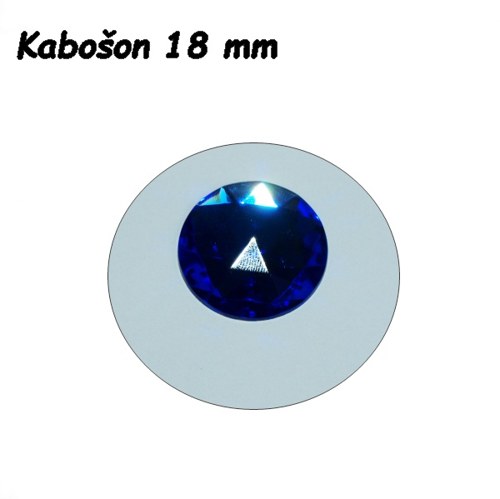 Kabošon Preciosa - Sapphire 18 mm — foto 2