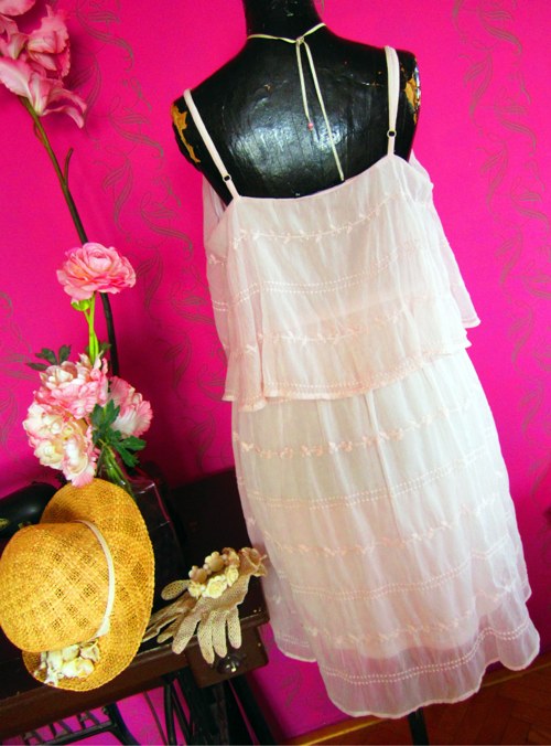 Šaty powder pink éterické — foto 5
