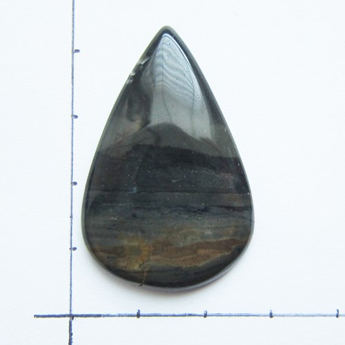 Kabošon jaspis picasso, 40x25x4 — foto 2