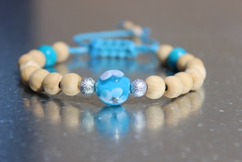 Kousek moře.. Náramek makramé/shamballa — foto 2