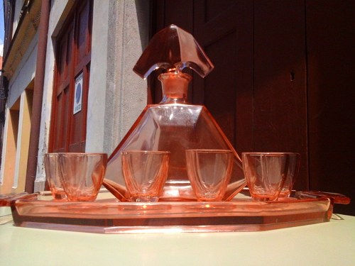 Set: karafa , 6 x sklenička , tác — foto 3